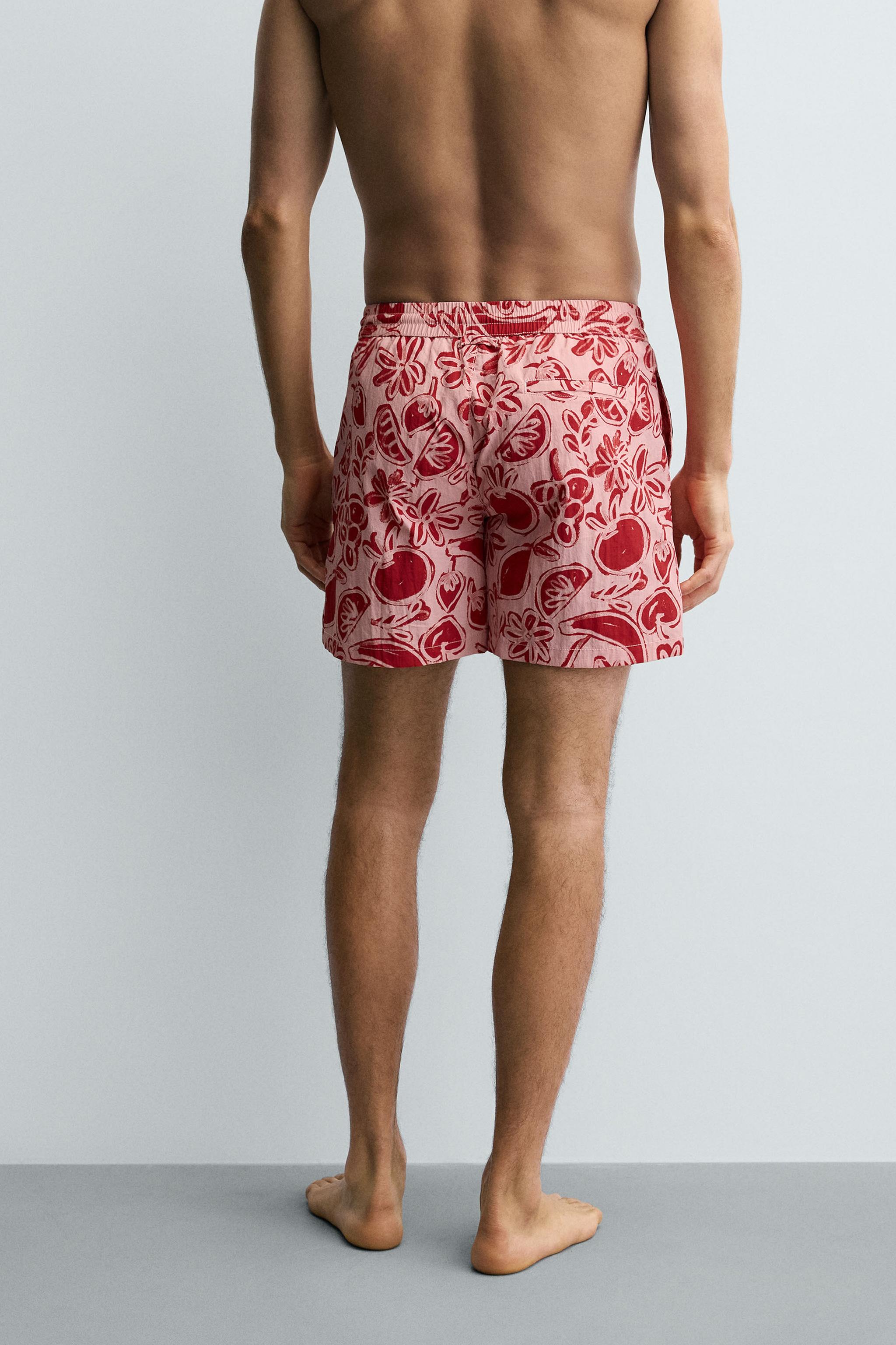 MAILLOT DE BAIN MI-LONG À IMPRIMÉ FRUITS